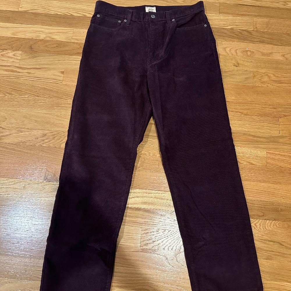 J. Crew Straight Fit Corduroy Pants